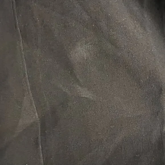 Madewell Black Silk & Gold Sequin Shoulder Accent Back Ribbon Cutout Dress - Picture 9 of 12